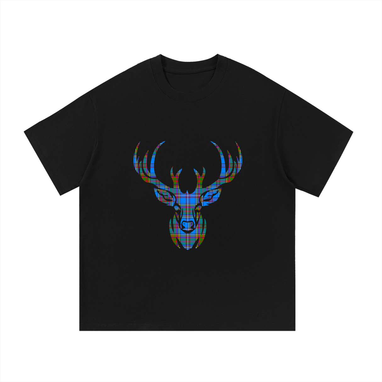Anderson Ancient Tartan Stag - Essential Cotton Graphic T-Shirt